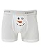 TOOLOUD Snowman Face Christmas Boxer Briefs Holiday Underwear