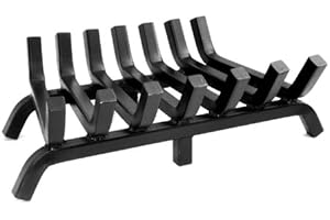 GRATE WALL OF FIRE Model TG-28 Heavy Duty Fireplace Grate. 1¼" Solid Steel Construction 28" Wide.