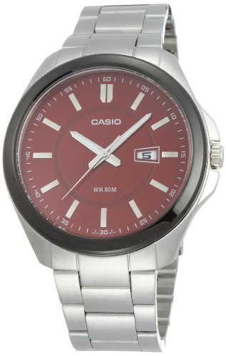 casio red dial watch