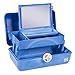 Caboodles Retro Blue Marble On-The-Go Girl Cosmetic Case, 13.38