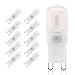 Velouer G9 LED Bulb Dimmable 3W, 25W Halogen Equivalent, 3000K Soft Warm White, 120V No-Flicker, Chandelier Lighting 270LM (10 Pack)