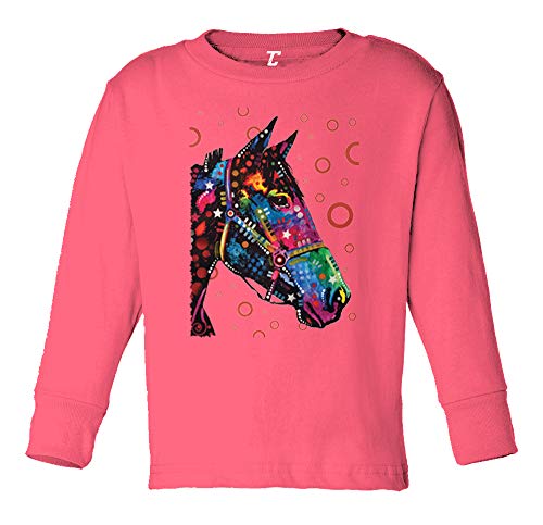 Neon Colored Horse - Equestrian Infant/Toddler Cotton Jersey T-Shirt