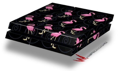 Flamingos on Black – Decal Style Skin fits original PS4 Gaming Console