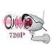 Sumpple 2X WiFi Wireless/Wired HD 720P Infrared Night Vision Outdoor/Indoor Internet Security Bullet Camera , IP66 Waterproof, 8X Digital Zoom, Video Record, Motion Sensor Detection, Email Alarm