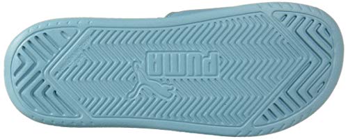 PUMA Unisex Popcat Slide Sandal, Milky Blue White, 6 M US Big Kid - Thumbnail 3