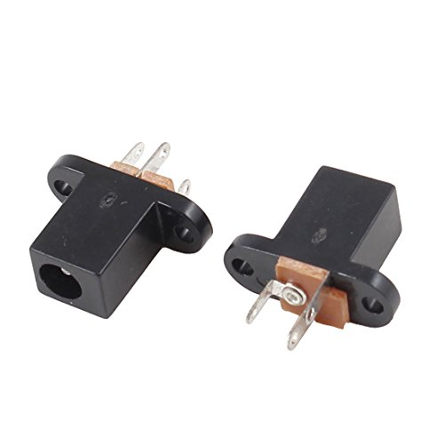 uxcell 10 Pcs 3 Poles 4.0mm x 1.7mm DC Power Jack Socket PCB Mount Connector