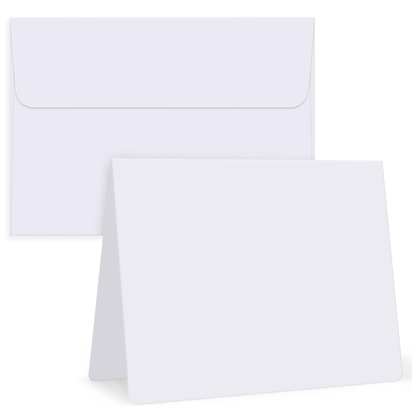 Photo 1 of Eupako 50 Pack White Blank Cards 4.125x5.5, A2-Envelopes