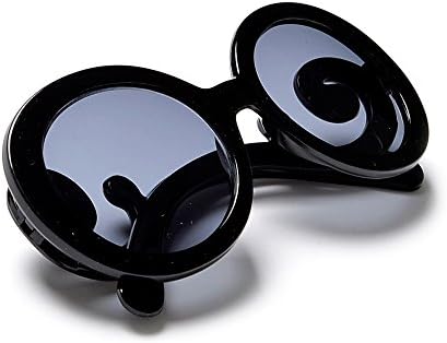 Adorable Sassy Little Girl Baroque Swirl Fashion Sunglasses-UV400 (Black)