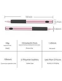 Lápiz capacitivo para pantallas táctiles, bolígrafo digital compatible con Apple iPad Stylus y otros tabletas de 0.057 in