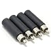 Ancable 4-Pack 1/4 Inch 6.35mm TS Female to RCA Male Adaptor