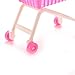 1X Cute Mini Shopping Cart Trolleys Toys for Barbie Best Gift for Baby Girls Pink