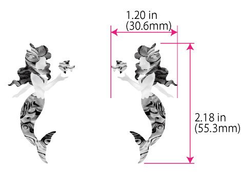 Little Mermaid Inlay Stickers Decals L&R