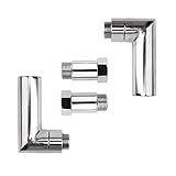 90 Degree O2 Sensor Exhaust Extension with O2 Sensor Angled Spacer Adapter M18 X 1.5