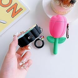【2 Pack】 3D Cute Flower Case for Airpod 2/1,3D
