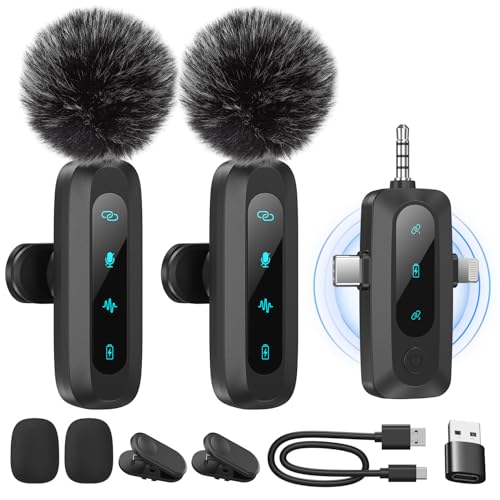 WARM BOX Micro Tie Compatible with iPhone/Android/PC, Plug & Play | Noise Reduction,30M Range,Micro Telephone For TikTok & Vlogs & YouTube