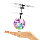 JIETENGFEI Flying Ball RC Toys for Children Goo Play for Kids Ball Helicopter Gifts for Kids Built-in-Shinning LED Disco Light Induction Ball Children Play Indoor and Outdoor Gifts for Kids Boy Girl
