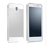 Tip-top® lenovoA8 A808T A806 Case,Aluminum Metal Bumper Frame Case with Acrylic Back Plate Cover for lenovo A806 A808T A8(silver)