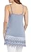 Kaktus Women's Plus Size Lace Camisole and Shirt Extender, Chambray, 3X
