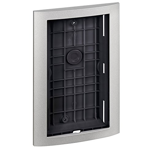 Linea 3000 flush-mounted cover frame + module support for audio/video door station can be combined with 2 module UP box frame Zamak