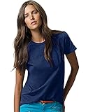 Hanes Women'S Comfortsoft Tee (Navy) (M)