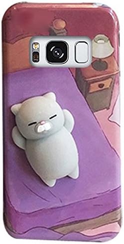 Galaxy S7 Edge Cat Case,MobilePick Kawaii Poke 3D Squishy Animal Squeeze Stretchy Slow Rising Fidget Toys Stress Reliever Healing Soft TPU Back Case for Samsung Galaxy S7 Edge (Pattern A)
