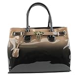 Scarleton Patent Satchel H1167