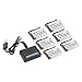 Tenergy T453 6 pcs 3.7V 700mAh LiPO Batteries and 6-Port 3.7V LiPO RC Charger for Syma X5C, X5, X5SC, X5SW RC Quadcopter Drone