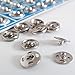 Small Metal Snap On Fasteners Press Button Stud Sewing Scrapbook DIY Decor - White 20Pcs 14MM qsbai