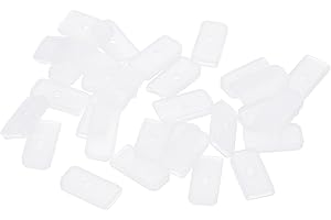 PATIKIL 6mm Silicone End Caps for Sewing, 30Pcs Collar Corset Spiral Boning Tips for Polyester Boning, White