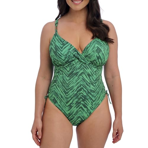 Fantasie Swim Women's Standard Punta Mita Underwire Plunge Swimsuit, Emerald