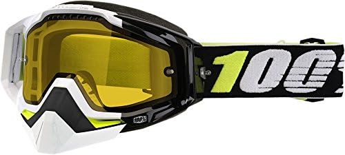 100% Racecraft Emrata Yellow Lens Snowmobile Goggles