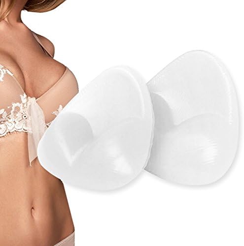 Magic Reusable Bra Inserts Breast Enhancer Shaper Push up Bra Pads for Swimsuits Bikini Top (Transparent)