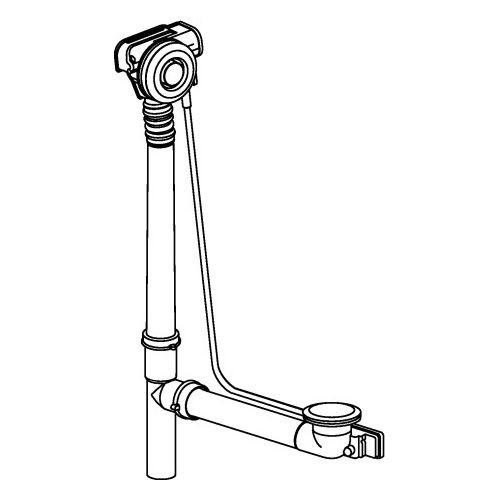 Duravit 791224000001000 Cable-Driven Waste & Overflow, Chrome Cable-Driven Waste & Overflow