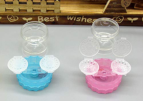 image for KISEER 2 Pack Colourful Contact Lens Cleaner Washer Contact Cleaning C