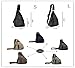 Kalevel Outdoor Travel Crossbody Backpack Casual Shoulder Chest Bag (Black,L)