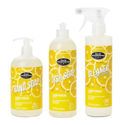 Lemon Verbena Scented Dish Soap, Hand Soap & Multi-Purpose Surface Cleaner Spray - Granted the Good Housekeeping Seal - from Tri-Coastal Design