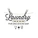 RoomMates RMK2743SCS Laundry Quote Peel and Stick Wall Decals , Black