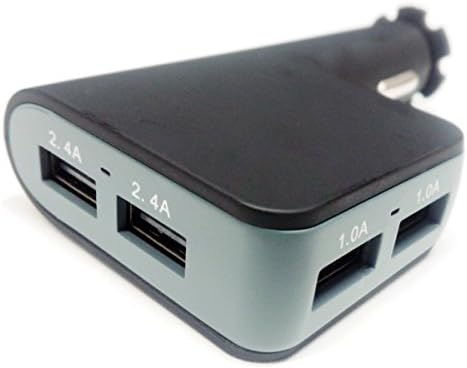 Amazon 車載充電器 4ポート Usb シガーソケット ブラック 大容量 6 8a 12v 24v マルチ Usb アダプター カーチャージャー 高速 同時 充電 コンパクト スマホ タブレット Iphone 6 6s 6splus Galaxy S6 6plus Ipad Air 2 S6