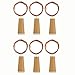 AnSaw 20-LEDs 6 Pack Bottle Lights Pro Spark I Cork Shaped Battery Strip Light Décor Rope Lamp for Seasonal Decorative Christmas Holiday (Warm White)