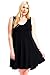 Modern Kiwi® Solid Basic Asymmetric Plus Size Tank Tunic Dress (1X-4X)