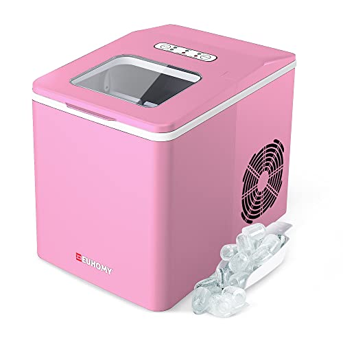 Euhomy Ice Maker Machine Countertop, 26 lbs/24H, 9