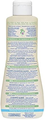 Mustela Gentle Shampoo with Organic Avocado 500 ml Tear-Free Baby Kids view 2