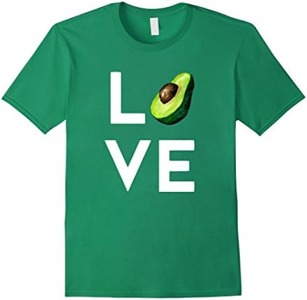 Mens I Love Avocado! Vegan T-Shirt 2XL Kelly Green
