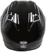 Fuel Helmets Unisex-Adult Full Face Helmet, Gloss Black, Medium