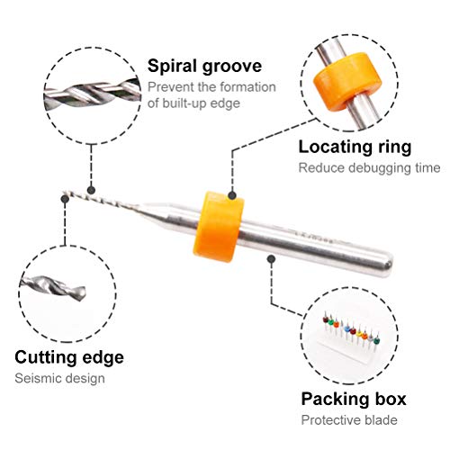 image for 40 Pieces Hand Drill Set, Uspacific Include Universal Multiple Size Pi