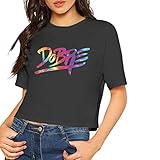 Women’s T Shirt Dobre Brothers Tee Shirts Casual Cotton T-Shirt Short-Sleeve Round Neck Crop Top for Women Youth Girls