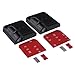 Bat Door Light Sunsbell Wireless Car Door LED Projector Light Battery Powered Courtesy Welcome Logo Shadow Ghost Light - 2pcs (Black)