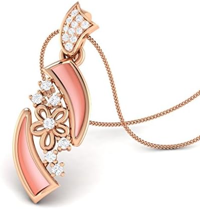 Nyassa Shell 10KT Gold Diamond Shell Pendant