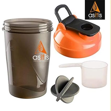 AS-IT-IS Nutrition Protein Shaker Bottle with Scoop (30g) and Mixer Ball