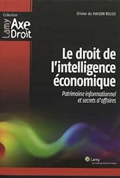 Le  droit de l'intelligence économique